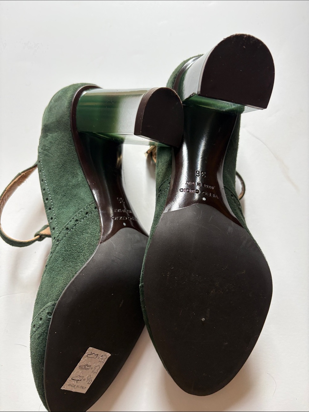 Ann Mashburn Lucite, Acrylic Heels - Picture 8 of 13